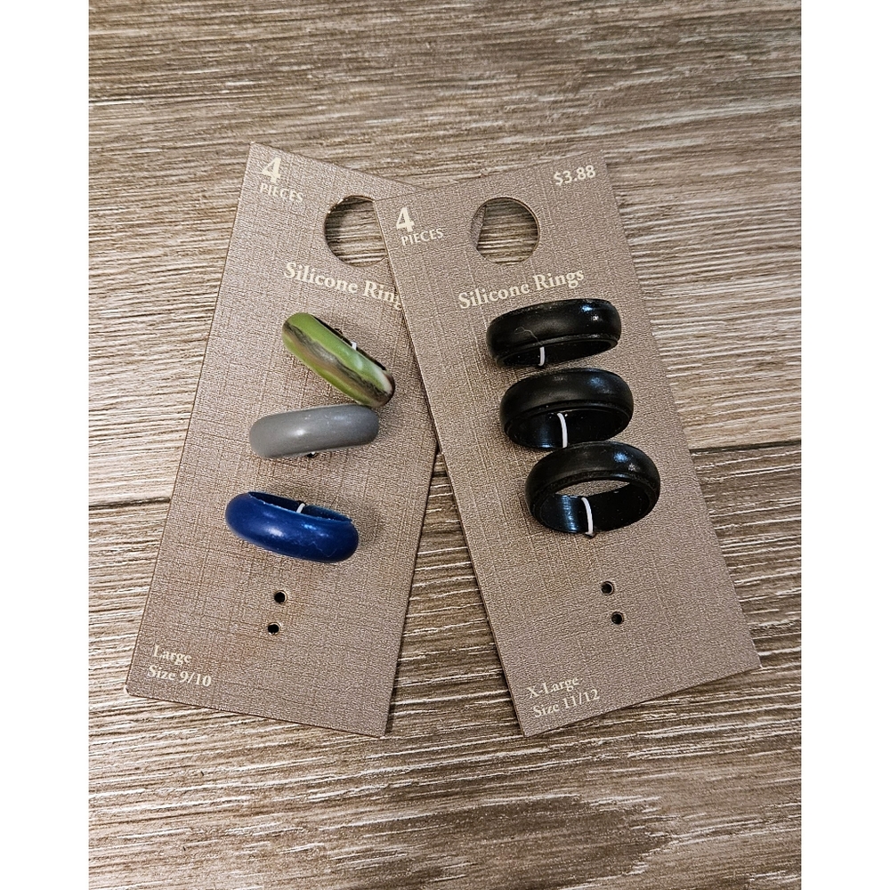6 New Silicone Rings